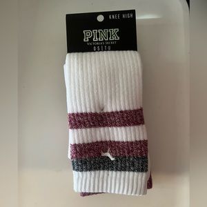 PINK Knee high socks